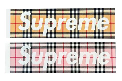 supreme Burberry logo